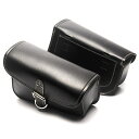 選べる全3タイプ 右用 左用 両側用2個セット Single Buckle PU Leather Tool Bag/Saddle Bag Set シングル バックル PUレザー ツールバッグ サドルバッグ ブラック 黒 防水 ストラップベルト アメリカンバイク バイカー Harley Cruiser Storage Pouch