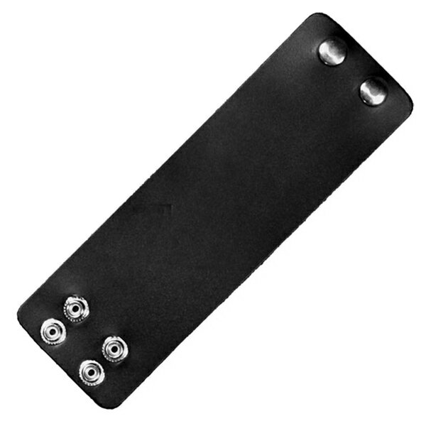   I Black Leather Wristband U[Xgoh Xgoh{IoCNɁI