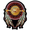 日本未発売 セール価格 ホットレザー 2サイズ Dream Catcher Patch ドリームキャッチャー ワッペン パッチ 米国バイカー専門アパレルブランド ホットレザーから直輸入 ウェアのカスタムに 布製 アイロン対応 サイズ大