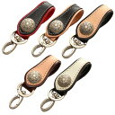 正規品 DEGNER GENUINE LEATHER KEY HOLDER デグナー 本革 キーホルダー 全5色 ウォレットチェーン キーチェーン ストラップ 牛革 シルバーコンチョ 鍵 シンプル ブラック ホワイト レッド タン バイク バイカー K-18