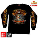 日本未発売 セール価格 米国直輸入 ホットレザー We The People Long Sleeve Shirt ウィーザピープル メンズ ロングスリーブ Tシャツ 長袖 ブラック 黒 ロンT イーグル 星条旗 2ND AMENDMENT プリントT 重ね着 Hot Leathers 大きいサイズ バイクに