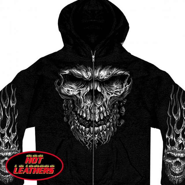 ̤ȯ! ! ƹľ͢! ۥåȥ쥶 [Shredder Skull Men's Zipper Hoodie Sweatshirt] å  ադ åץå åȥѡ ȥ졼ʡ åѡ Ĺµ  ֥å  ץ Х!