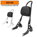 ハーレー スポーツスター デタッチャブル バックレスト シーシーバー マットブラック XL883 XL1200 パッド付き 2004モデル以降 ブラック 背もたれ カスタム パーツ 部品