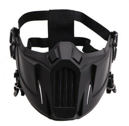 全5色！ ミリタリーマスク タクティカルマスク ハーフマスク 保護マスク 通気性 軽量 ヘルメットアダプターでヘルメ…