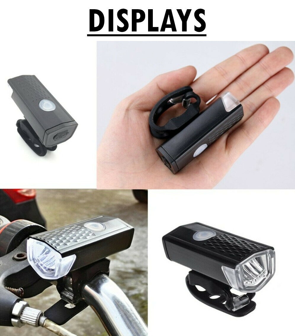 全2色！ バイクLEDライト フロントライト＆テールライトセット 充電式 撥水 軽量 ...