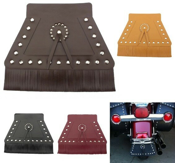 全4色！ フリンジマッドフラップ PUレザー 汎用 フェンダーカバー 耐水 耐油 クラシック ヴィンテージ ..