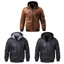 全3色 7サイズ Men 039 s Removable Hood Genuine Leather Motorcycle Jacket メンズ リムーバブルフード ジェニュインレザー モーターサイクルジャケット 本革 革ジャン ライダース フード着脱可 ボンバージャケット スエード コート アウター バイクに