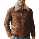 全2色 10サイズ Men 039 s Pigskin Boa Collar Genuine Leather Riders Jacket メンズ ピッグスキン ボアカラー ジェニュインレザー ライダースジャケット 本革 豚革 ボンバージャケット フライトジャケット スエード コート アウター バイクに