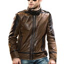 全9サイズ Men 039 s Double Face Fur Vintage Pigskin Genuine Leather Jacket メンズ ダブルフェイスファー ビンテージ ピッグスキン ジェニュインレザージャケット 本革 豚革 革ジャン ライダース フェイクファー ボア襟 コート アウター バイクに