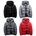 全4色 5サイズ Men 039 s Light Hooded White Duck Down Jacket メンズ ライトフーデッド ホワイトダックダウン ジャケット ダウンコート 中綿 インナーダウン カジュアル ワッペン ウィンドブレーカー ジャンパー アウター 羽毛 フード 防寒 バイクに