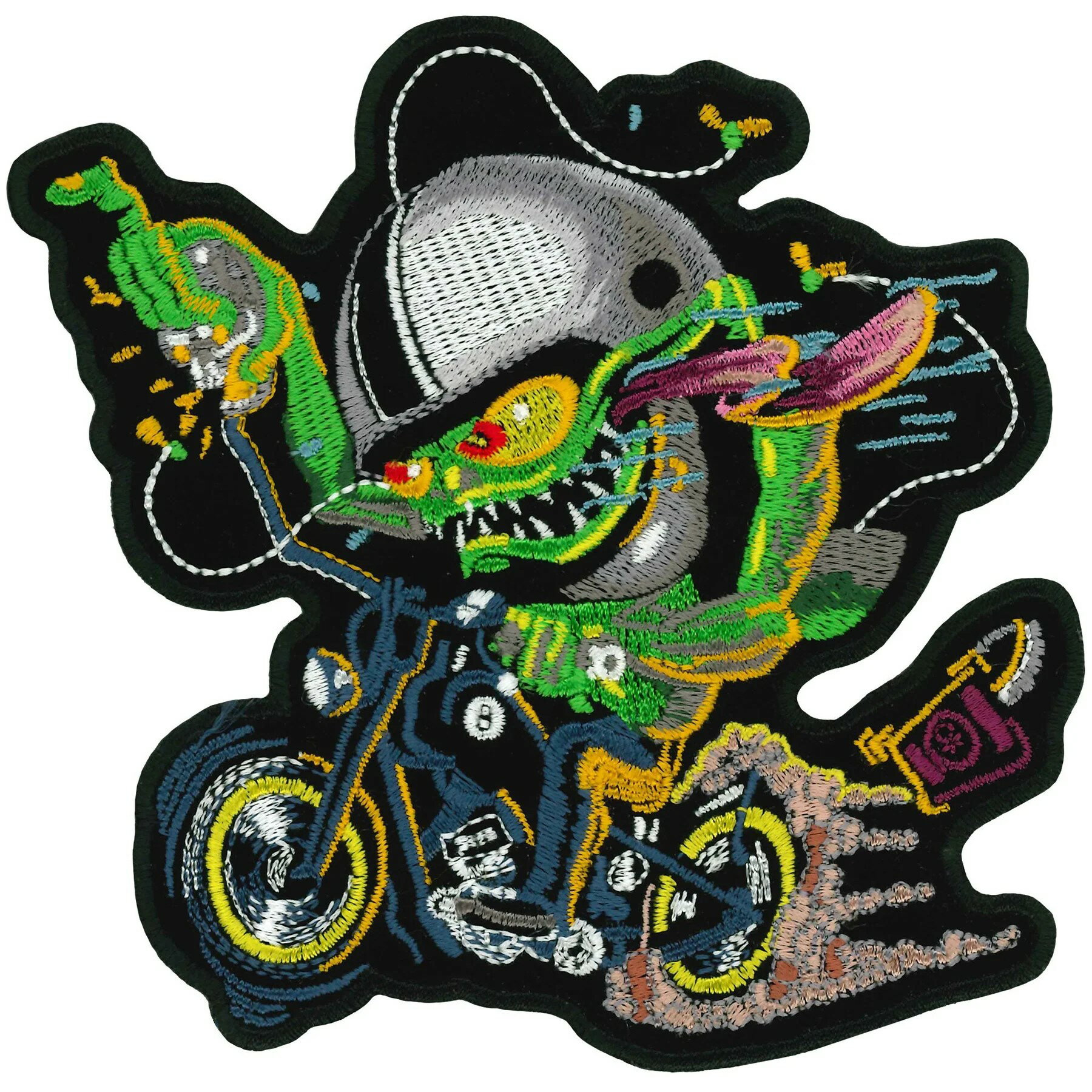 樂天商城 - 日本未発売！セール価格！モンスター ワッペンサイズ小・肩、胸用バイクに！　アイロン対応