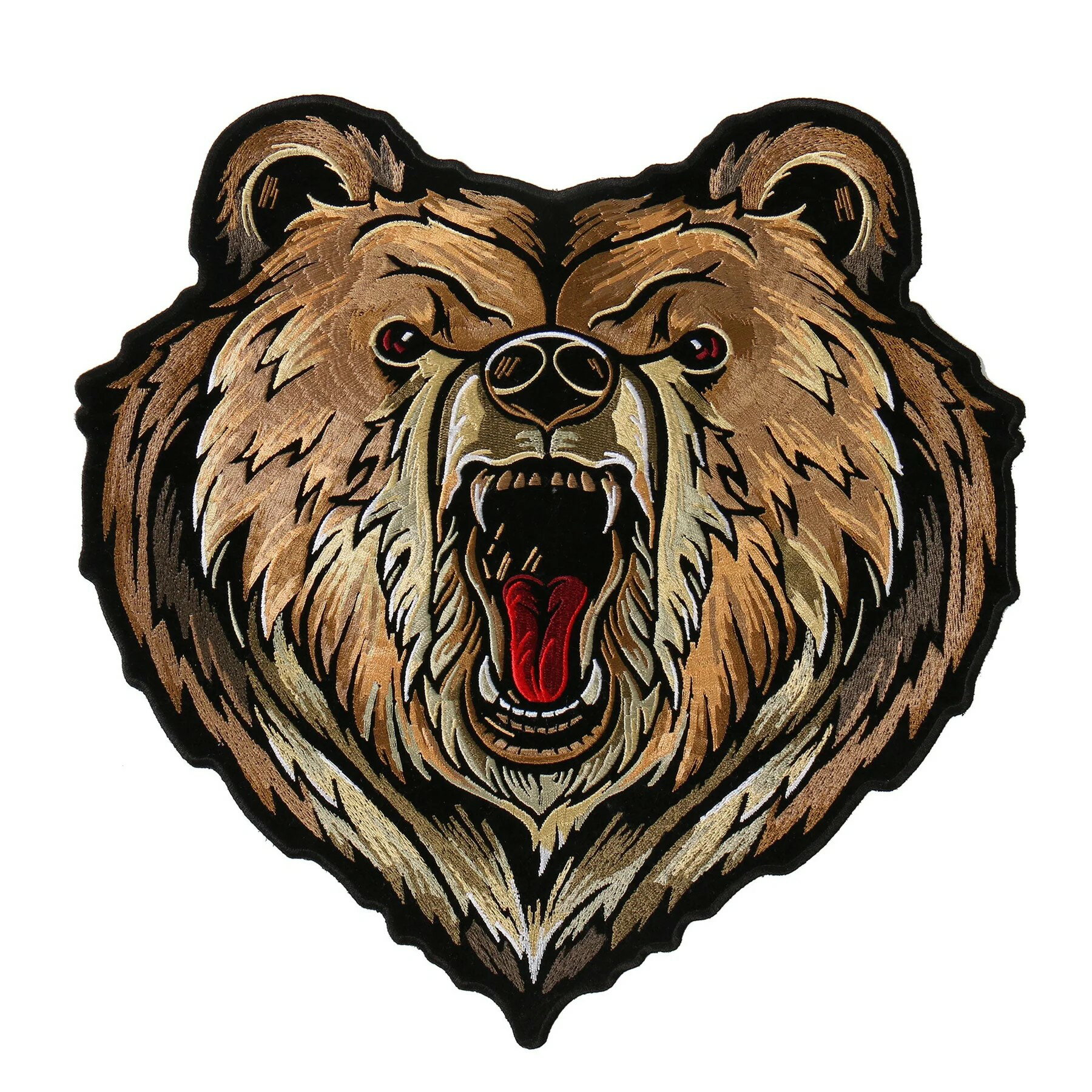 Rakuten - 【サイズ大】日本未発売! セール価格! ホットレザー [Bear Patch] ベアー ワッペン! 熊 グリズリー クマ パッチ 米国バイカー専門ブランドから直輸入! ウェアのカスタムに! 布製 アイロン対応