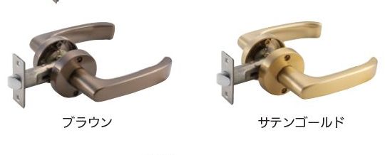 Rakuten - 室内ドアのノブをレバーハンドルへの交換セット、空錠タイプ　ニッケル色