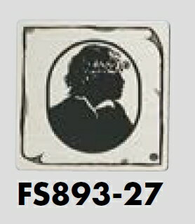 メール便可　ステンレス製サインプレート　男性　80×80　D