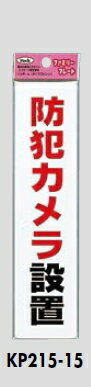 メール便可　ポリプロピレン製サインプレート　「防犯カメラ設置」　210×50