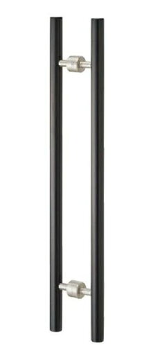 ドア用取っ手 強化木材製 クロウッド25丸棒ハンドル 600サイズ 両面用(2個で1セット) ドア用取っ手 強化木材製 クロウッド25丸棒ハンドル 600サイズ 両面用(2個で1セット)