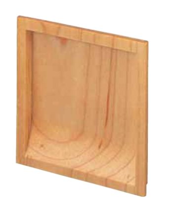 引き戸、引戸用引手　メープルチリ角引手　大(ウス底)サイズ　メール便可