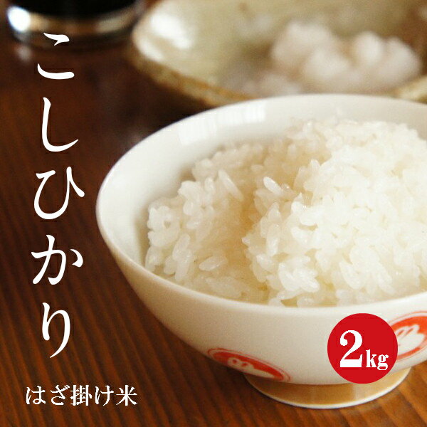 令和5年産 長野県産 こしひかり 「はざ掛け米」 1等米 白米 2kg