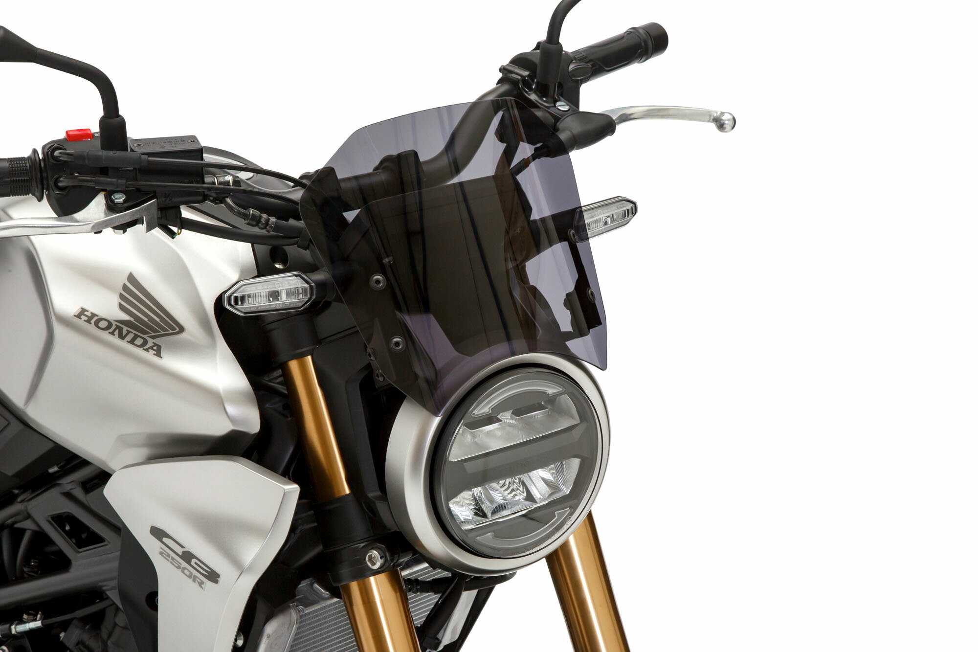 MORIWAKI/モリワキ CB250R 18-21/22-、CB125R 18-20/21- メーターバイザーキット METER VISOR KIT セミスモーク (品番 06130-2A1Q6-S0)
