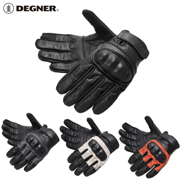 Other - 【デグナーWEB正規代理店】 TG-76M メッシュレザーショートグローブ ブラック/ブラック、ブラック/グレー、ブラック/アイボリー、ブラック/オレンジ サイズM、L、XL
