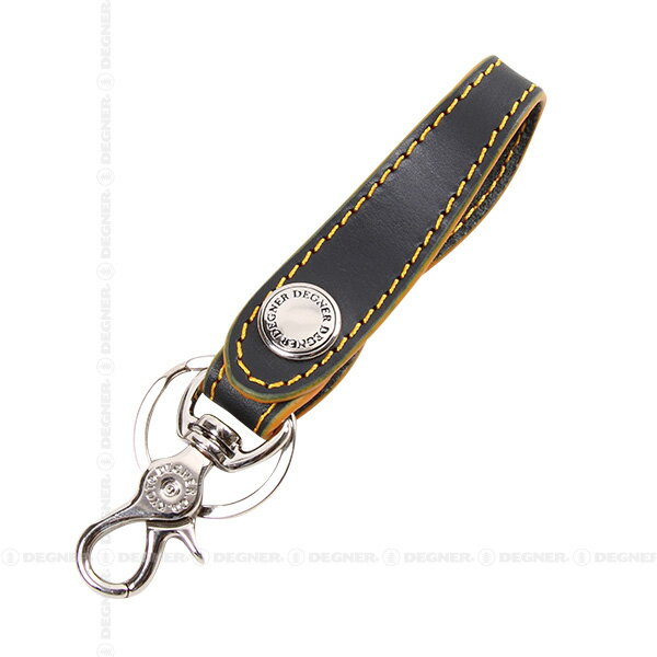DEGNER/デグナー K-51 カラーキーホルダー ブラック/オレンジメーカー品番：K-51-BKOR　／　レザーキーホルダー / LEATHER KEY HOLDER（ブラック/オレンジ） [K-51-BKOR]品　番：　K-51カラー：　ブラック/オレンジ素　材：　牛革(天然タンニンなめし)サイズ：　縦12.3×横2.3(cm) ※金具含む▼経年変化やご使用による製品の劣化・損耗は避けられません。▼製作時期によっても革の風合いに若干の差異が生じることが　御座いますので予めご了承くださいませ。商品コード : K-51-BKORその他のタイプも多数取り扱っております　↓↓　【　DEGNER一覧　】　↓↓