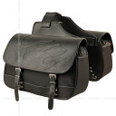 【デグナーWEB正規代理店】 ナイロンダブルサドルバッグ/NYLON DOUBLLE SADDLEBAG（ブラック） (NB-4FB-BK)