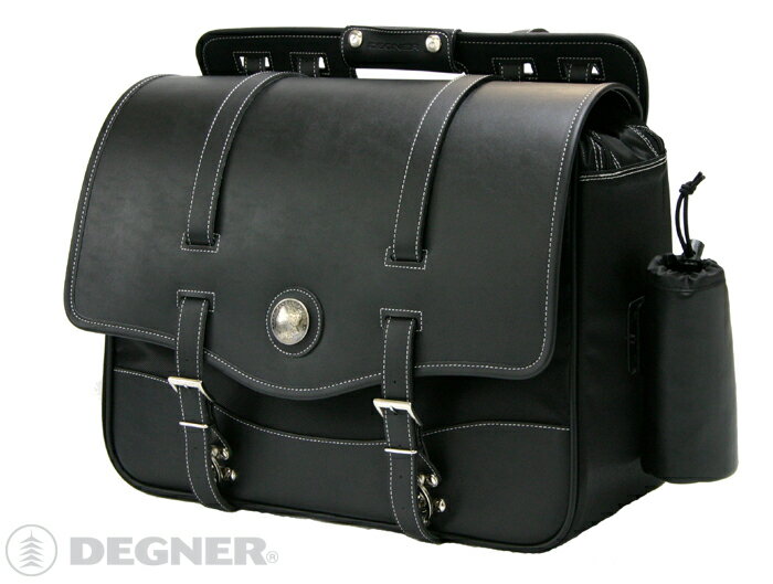 Saddle Bag - 【デグナーWEB正規代理店】 DEGNER/デグナー ナイロン サドルバッグ ボトルホルダー付き ブラック ( NB-10 )