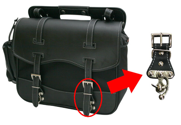 【デグナーWEB正規代理店】 NB用ワンタッチ金具バックル PVC(合成皮革) ブラック ( NBP-1-BK )