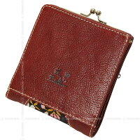 【デグナーWEB正規代理店】花山ガマグチウォレットGoat/金襴織物小豆(京桜)
