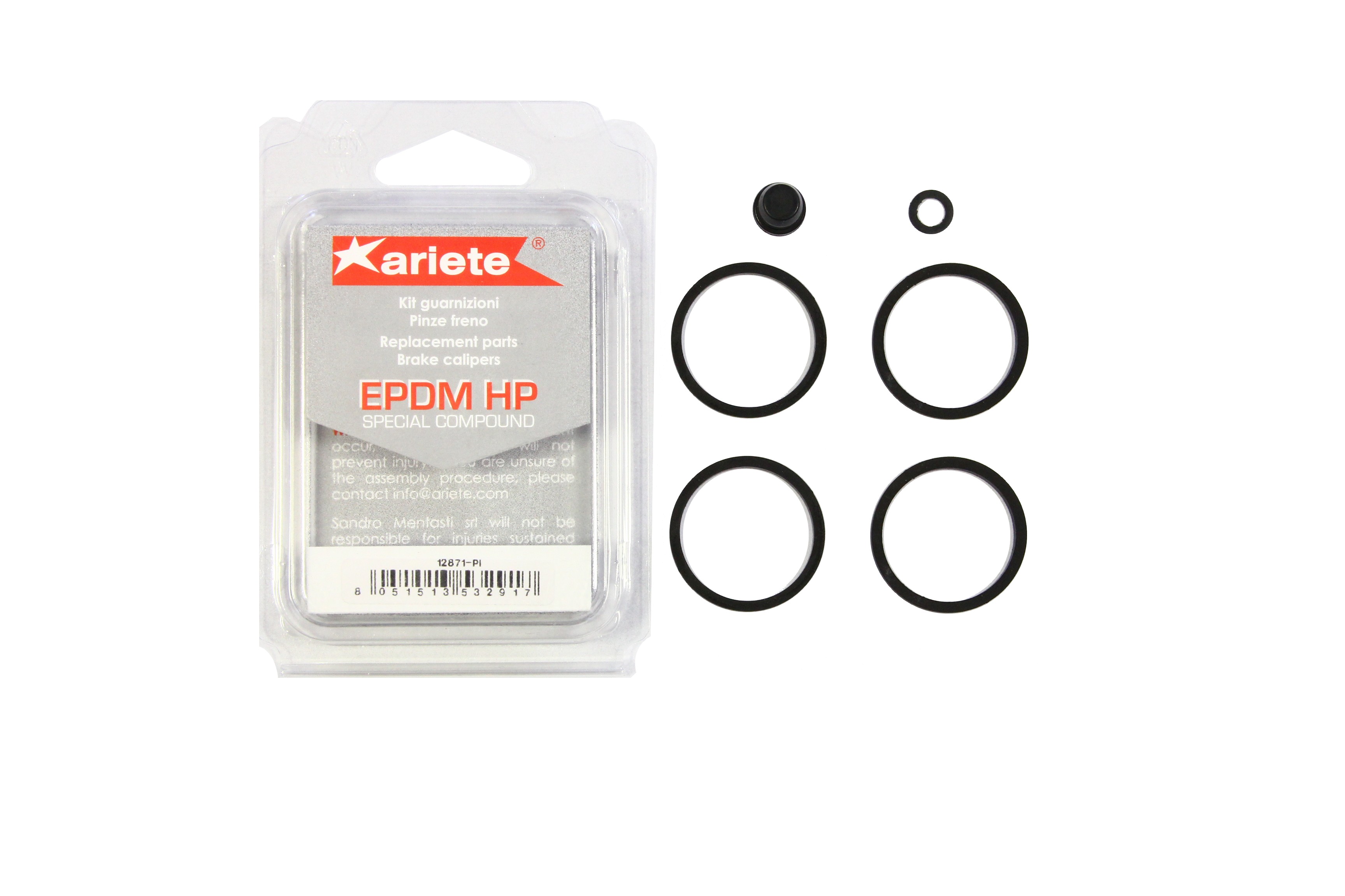 ariete/アリート ブレーキキャリパー シールキット Vespa ET2、LX 2T/4T、S50 2T/4T、ET4、LX125/150 12871-PI