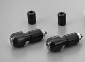 Rakuten - DAYTONA/デイトナ アルミビレットバーエンド ラウンド ブラック (品番 67809)