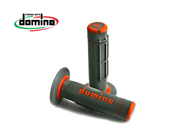 domino/ドミノ グリップ オフロードタイプ クロス グレー×オレンジ