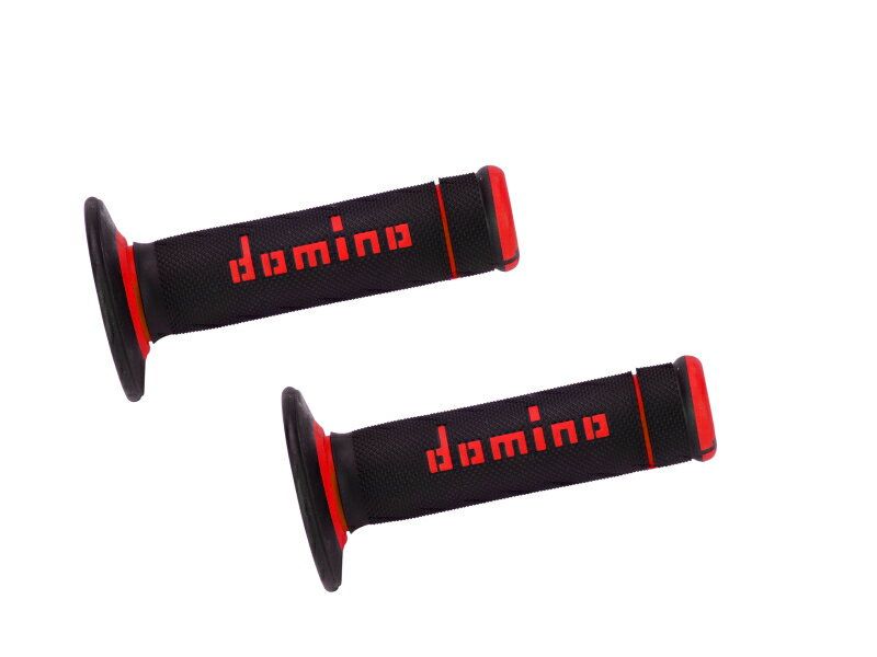 Rakuten - domino/ドミノ グリップ オフロードタイプ エクストリーム ブラックXレッド