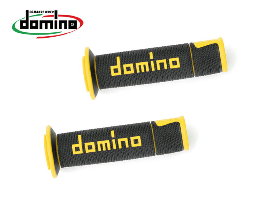 （商品詳細）domino グリップ A450 レーシングタイプ ブラック×イエローメーカー品番：A45041C4740JANコード：8033900005754ドミノdomino グリップ A450 レーシングタイプ ブラック×イエロー125mm （エンドオープン）