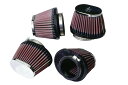 K&N/ケーアンドエヌ オーバルテーパー クローム 4ケ XJR1200/1300 94-06 CB750F ALL φ54(76:102X70)/オフセット1...