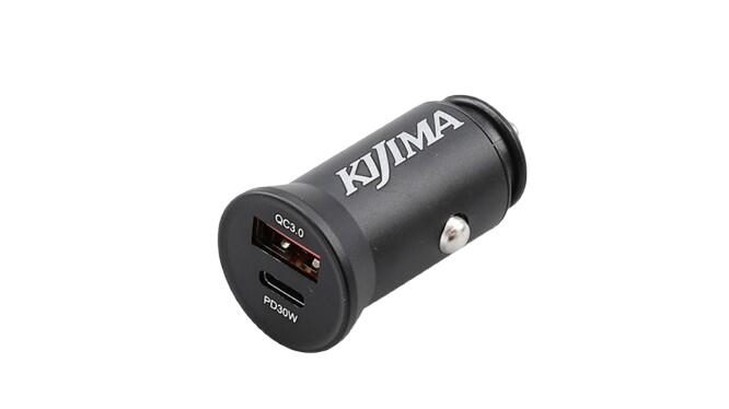 Rakuten - Kijima/キジマ USBチャージャー 12Vシガー/USB&タイプC 4.8A (品番 304-6222)