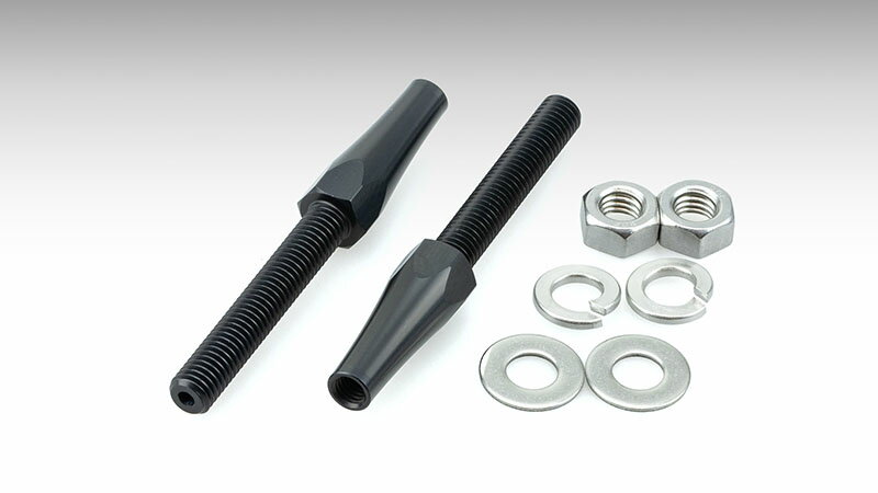 kijima/キジマ ウインカーシャフト エクステンション 35mm M6ヨウ M8x48 BK 2コ 217-5027