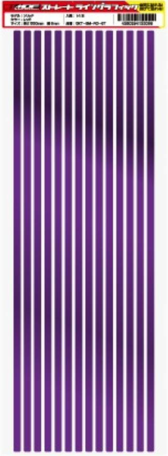 MDF/エムディーエフ ストレートライングラフィック 6M ミラーバイオレット (品番 GKT-6M-MV-ST)