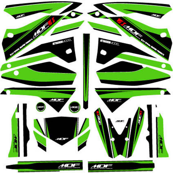 MDF/エムディーエフ KLX250アタッカコンプリートGR (品番 M08KLX-A-GR-ALL)