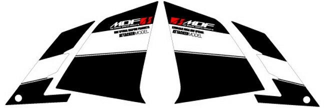 MDF/エムディーエフ 13-Ninja250 フロントサイドBK (品番 M13NIN25-A-BK-FS)