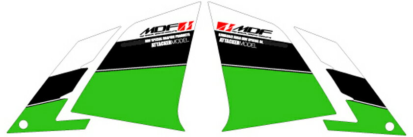 MDF/エムディーエフ 13-Ninja250 フロントサイドGR (品番 M13NIN25-A-GR-FS)