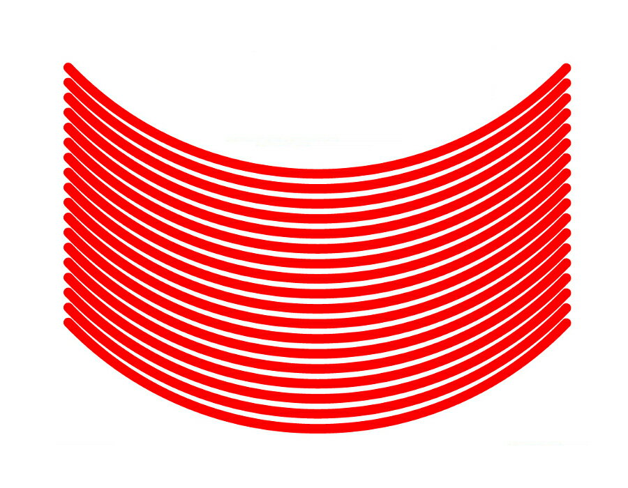 MDF/エムディーエフ 文字無 リムストライプ レッド 6mm 17インチ (品番 RIM-6M-RD-17N)