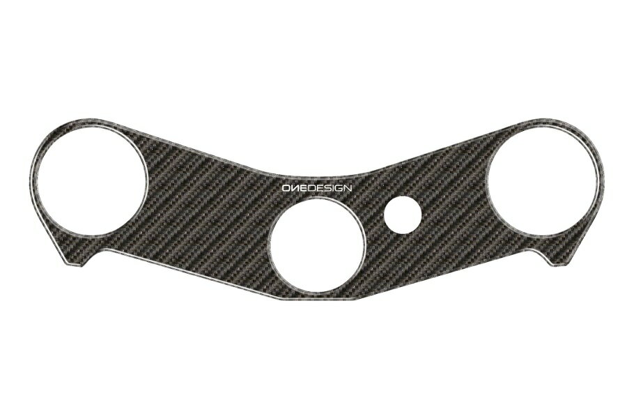 ONEDESIGN(PRINT) トップブリッジステッカー カーボン柄 YZF-R1 04-06 (品番 PPSY13P )