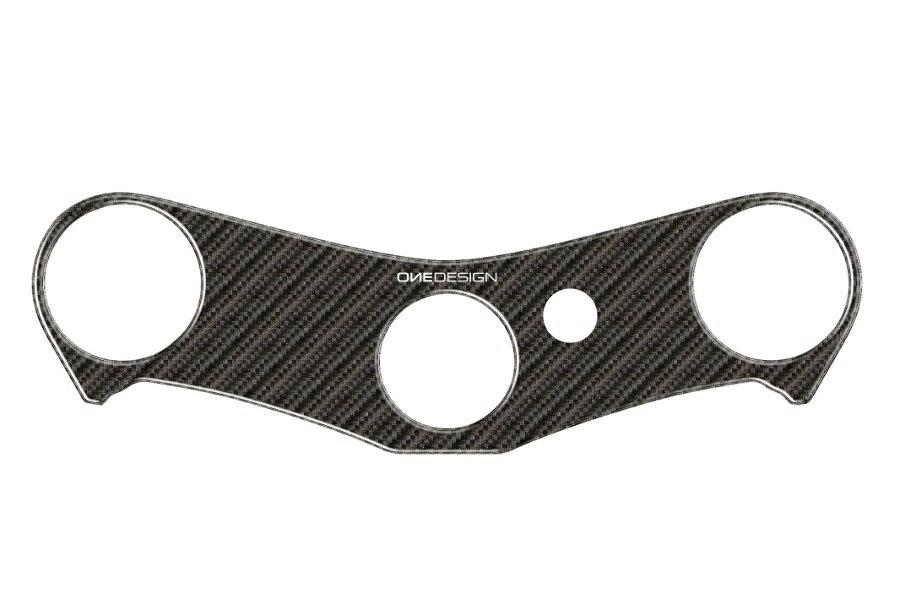 ONEDESIGN(PRINT) トップブリッジステッカー カーボン柄 YZF-R1 07-08 (品番 PPSY14P )
