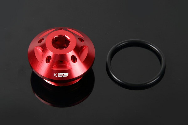SSK SPEEDRA オイルフィラーキャップ M27×P3 レッド (品番 AOC0103RD)