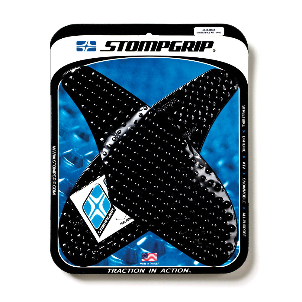 STOMPGRIP/ストンプグリップ トラクションパッドタンクキット ブラック ZX-10R 04-07 (品番 55-10-0030B)