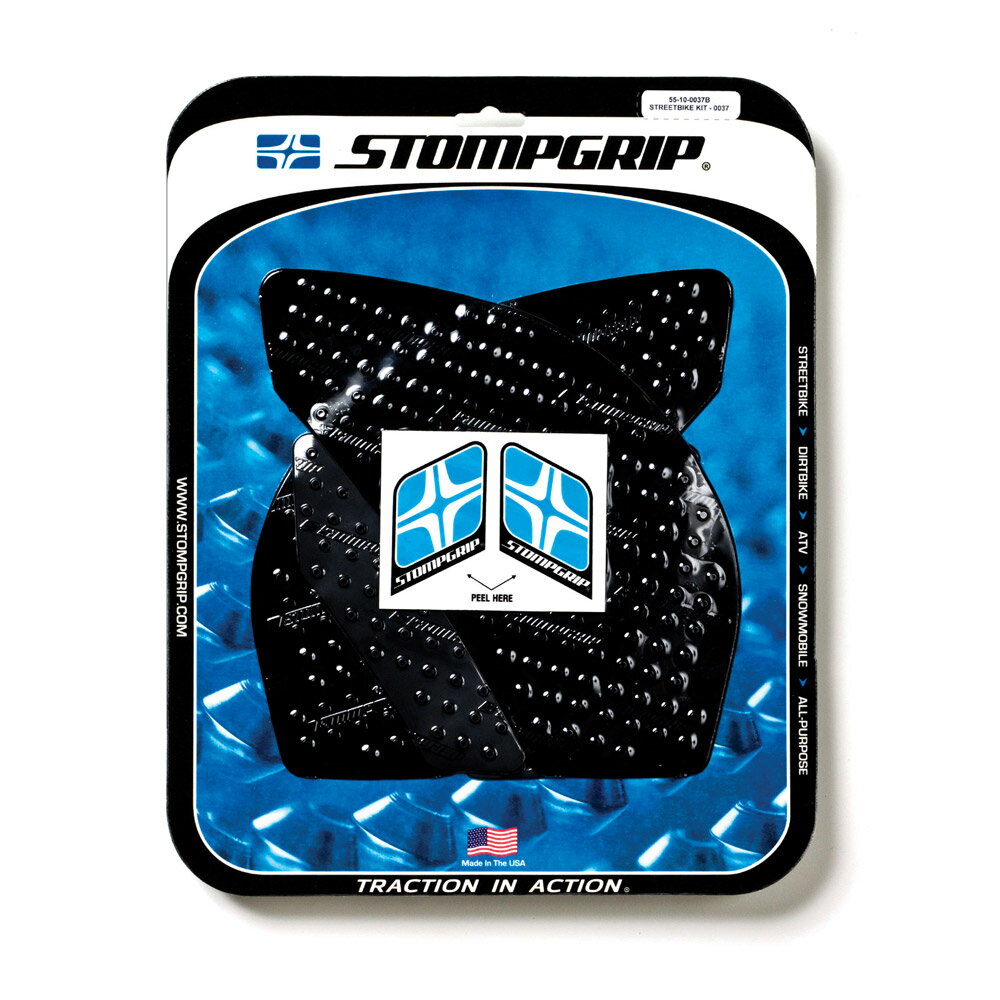 STOMPGRIP/ストンプグリップ トラクションパッドタンクキット ブラック ZX6R 09-19 (品番 55-10-0037B)