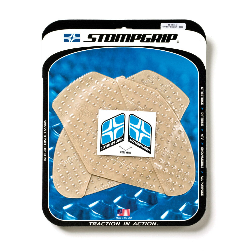 Rakuten - STOMPGRIP/ストンプグリップ トラクションパッドタンクキット クリア ZX-10R 11-19 (品番 55-10-0040C )