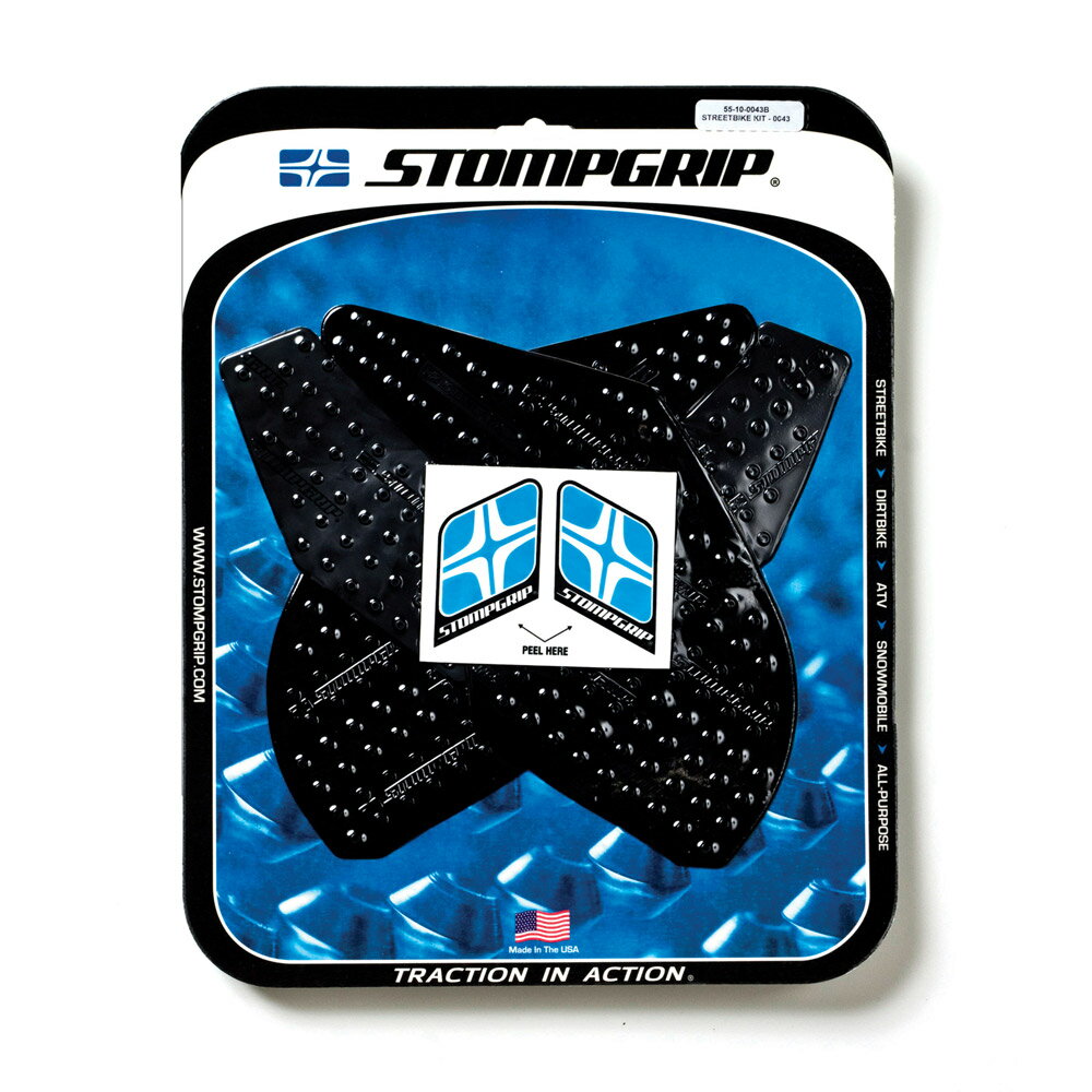 STOMPGRIP/ストンプグリップ トラクションパッドタンクキット ブラック Ninja250/300 13-17 (品番 55-10-0043B)