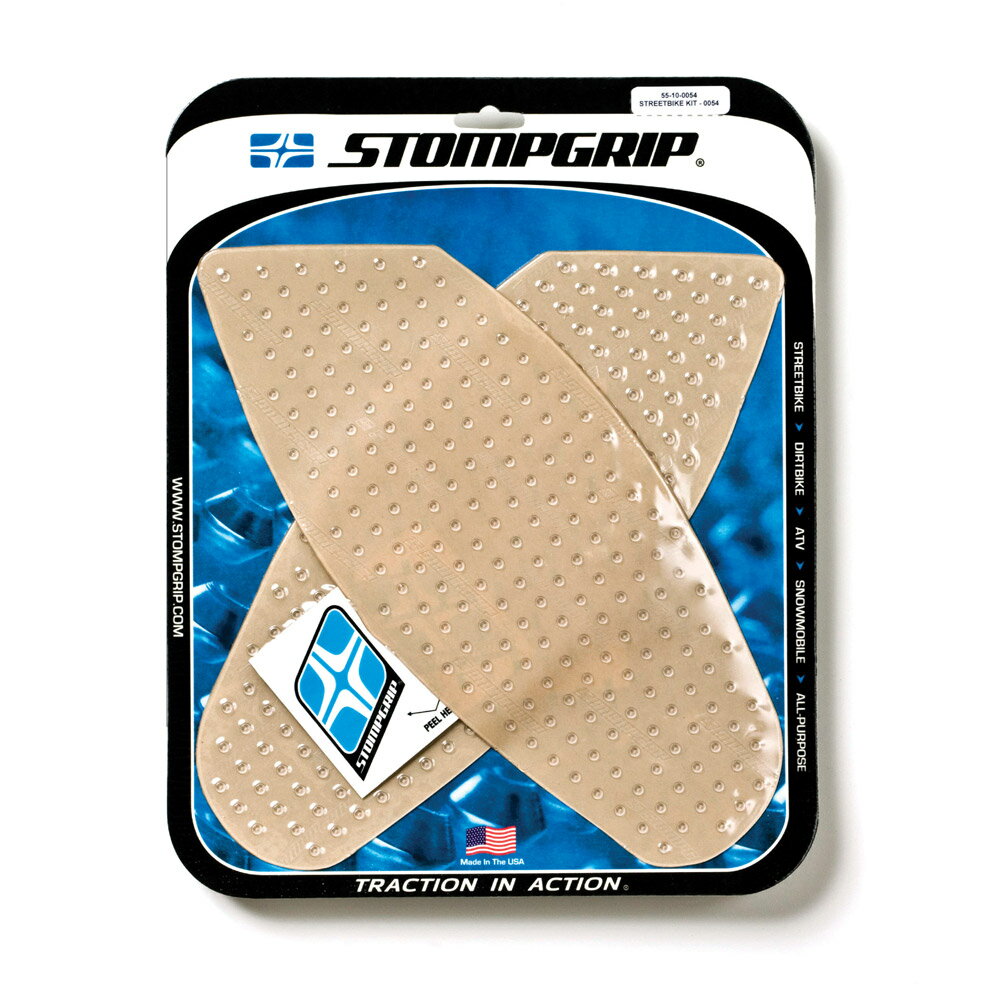 SUZUKI - STOMPGRIP/ストンプグリップ トラクションパッドタンクキット クリア GSXR600/750 08-10 (品番 55-10-0054C )